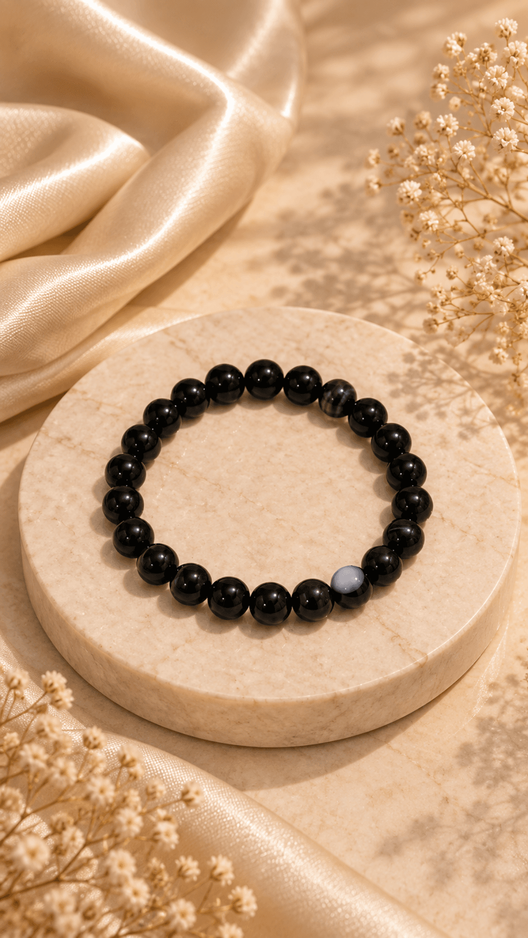 Natural Suleimani Akik Gemstone Bracelet