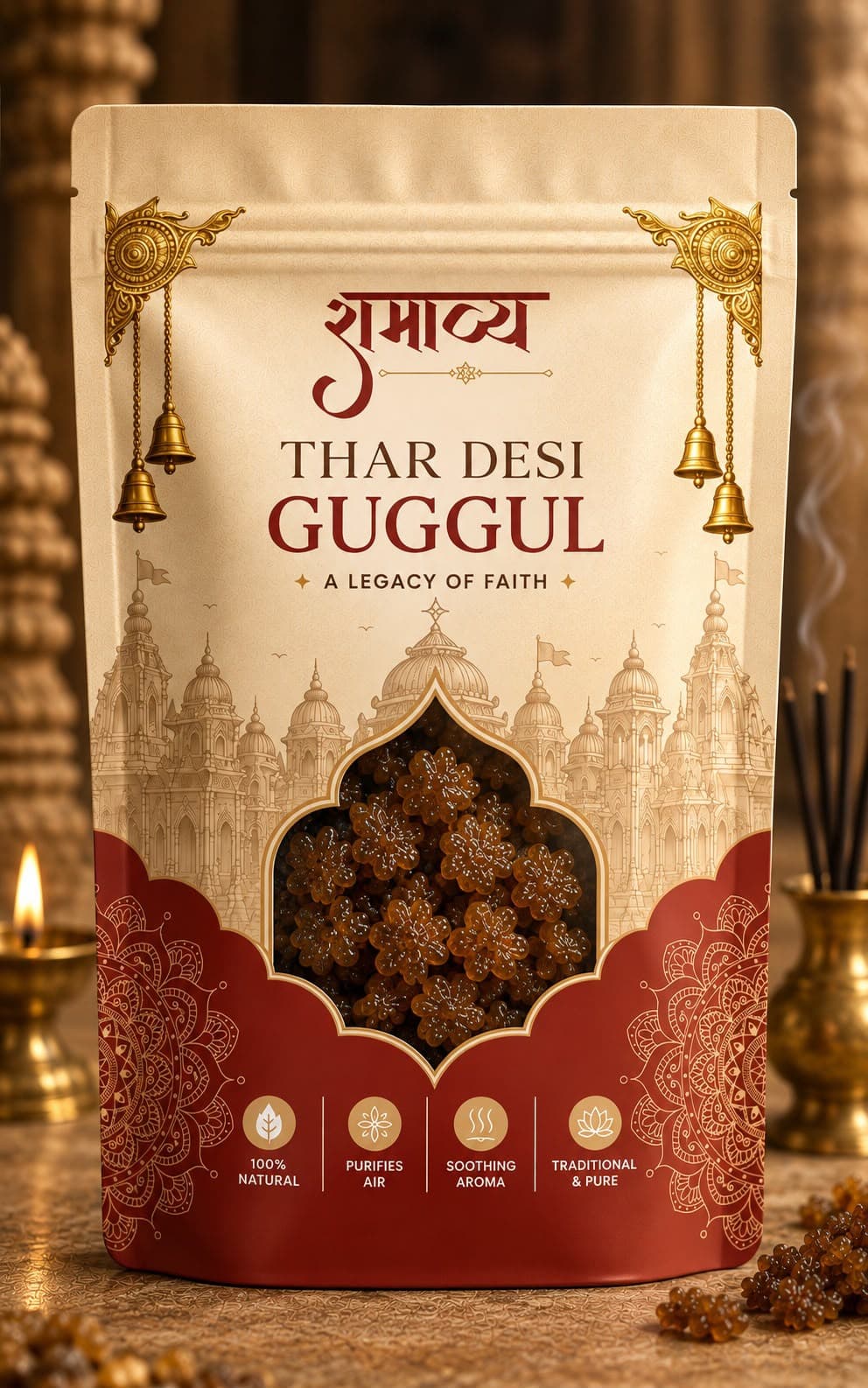 Pure Natural Raw Thar Desi Guggul Resin